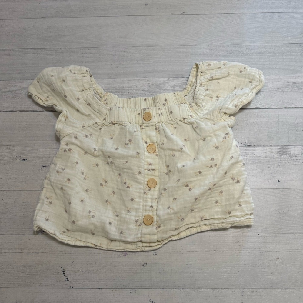 Rylee + Cru Leah Top blue daisy 8/9